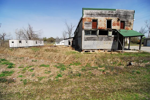 Whats left of "downtown" Lafe