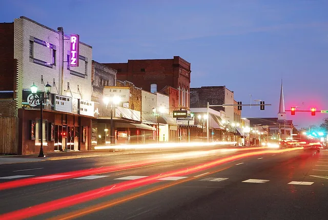 Downtown Malvern in November of 2011