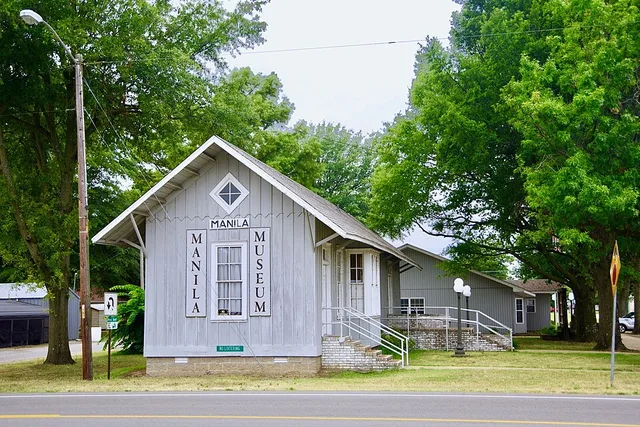 The Manila Depot Museum in Manila, Arkansas, United States.