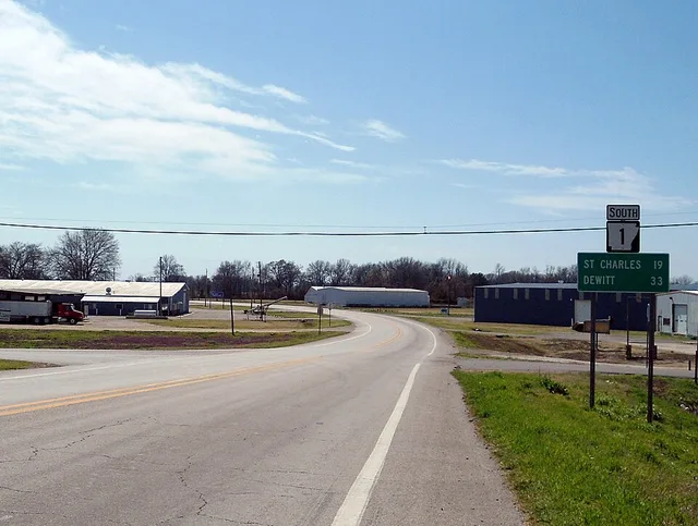Highway 1 just south of US 49 in Marvell, AR