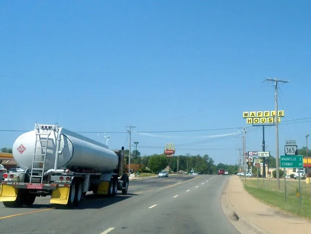 Highway 365 near Maumelle. Just west of I-40/US 65