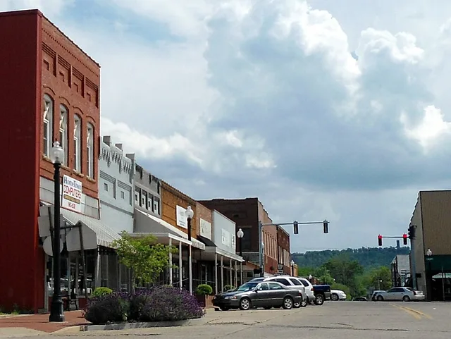 Downtown Paris, AR on Hwy. 309 facing south