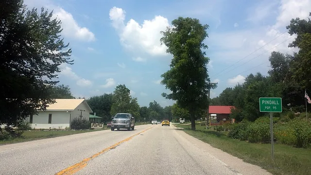 Entrance to Pindall, Arkansas