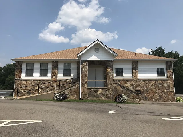 Front of the historic Plumerville School Building located in Plumerville, Arkansas