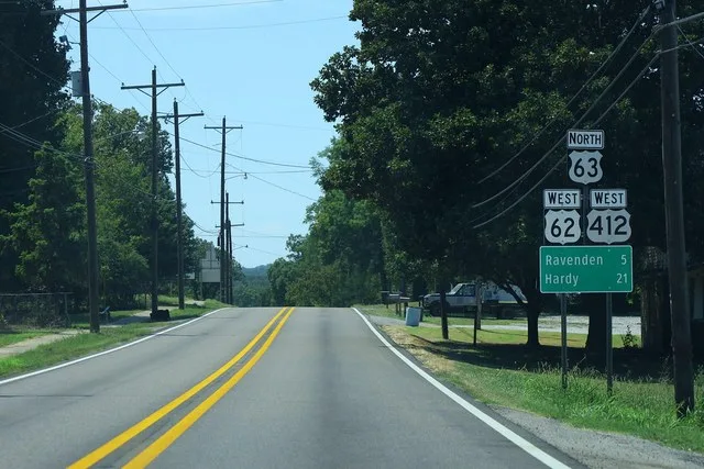 US412 US62 West US63 North - 5 Miles to Ravenden