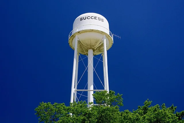 Water tower in Success, Arkansas, United States