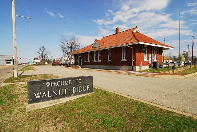 Walnut Ridge, AR train station. Its also an Amtrak stop, one of three in the state.