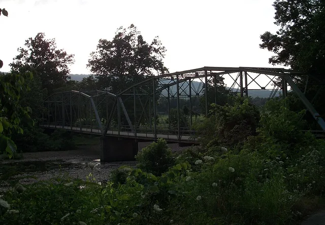 The Woolsey Bridge in Washington County, Arkansas. This image is taken facing north.
