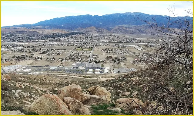 (1 in a multiple picture set) This picture is looking back at Banning, CA after just a few miles on quickly ascending Hwy. 243 on our way to Idyllwild, CA.