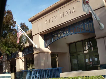 Coalinga City Hall — in Coalinga , Fresno County, California. Credits Taken November 10, 2008, by George Garrigues.
