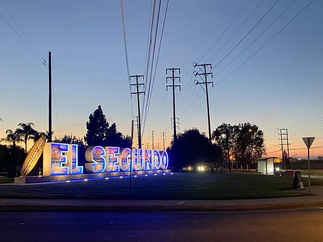 El Segundo’s entryway sign, inaugurated in 2024.