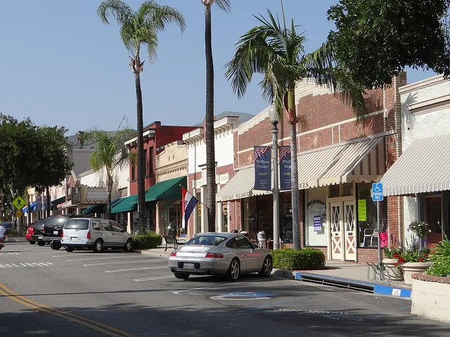 Photograph of downtown Fillmore, California
