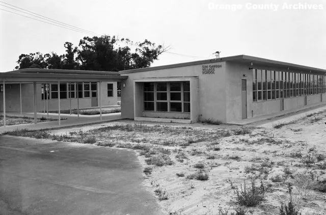 Sun Garden Village School, Garden Grove, nearly completed, 8-3-1950