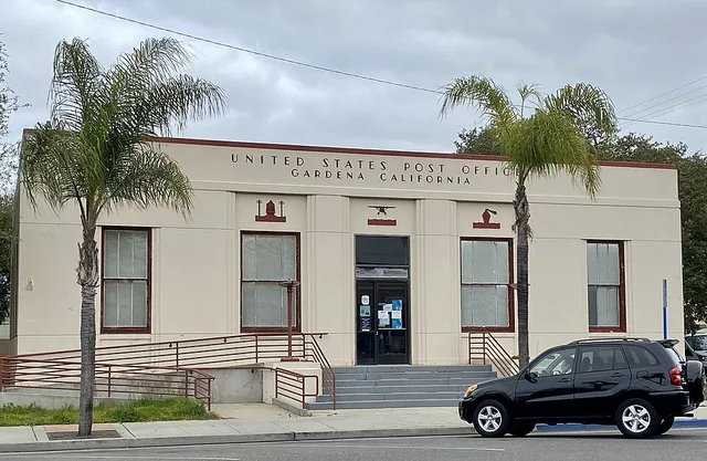 Post office zip 90247 Gardena Boulevard California 1939 New Deal Treasury Art Deco Section of Fine Arts