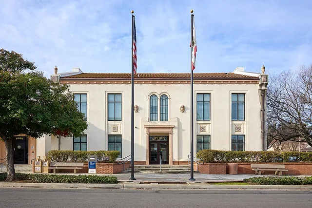 The City Hall at 685 Kentucky St in Gridley, Butte County, California, on December 26, 2023