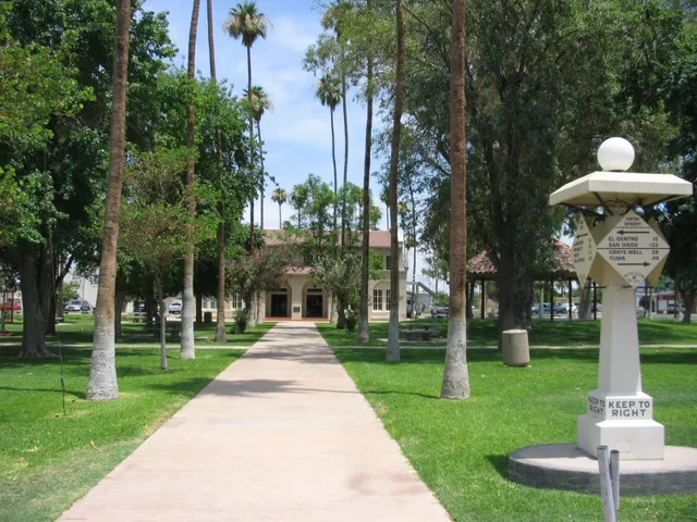 City hall OF Holtville in Holt Park — Imperial County, California.
