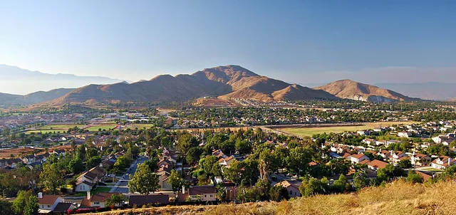 A view of Mount Jurupa in Jurupa Valley, CA, USA.