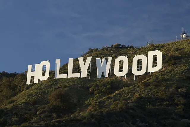 The image is of the Hollywood landmark sign