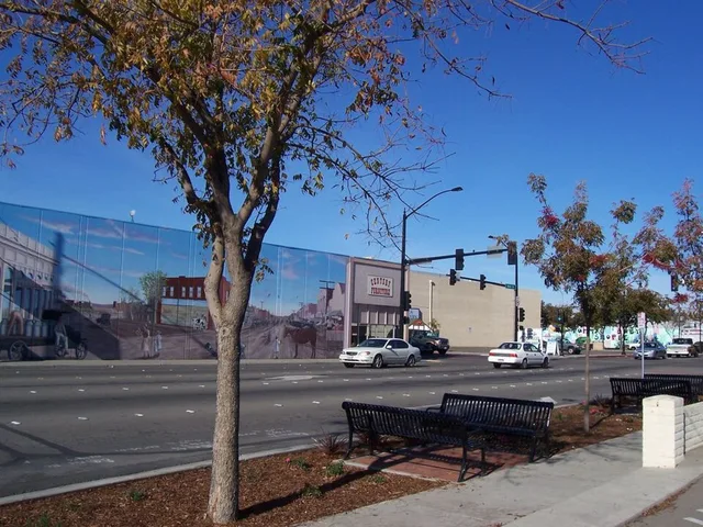The corner of Yosemite Ave. and Main St. in Manteca, CA