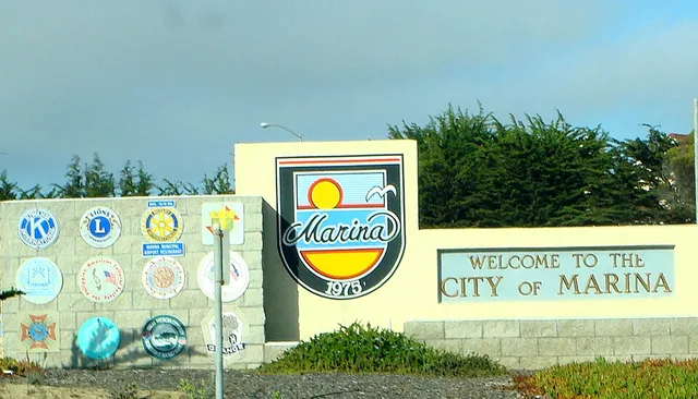 City of Marina welcome sign