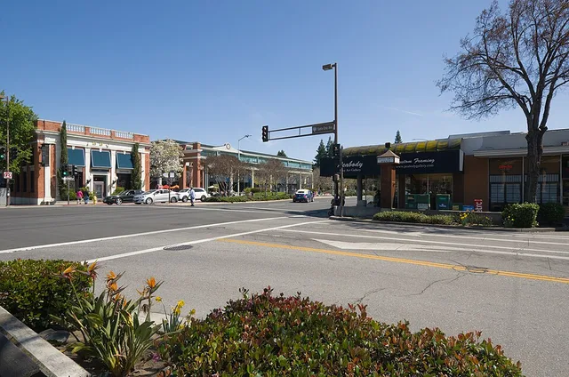 Downtown Menlo Park, California