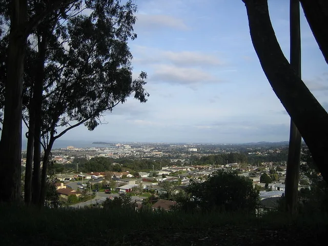 Millbrae, California, as viewed from Junipero Serra Park in San Bruno.