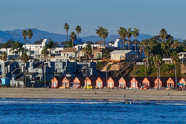Beach and beyond - view from Pier