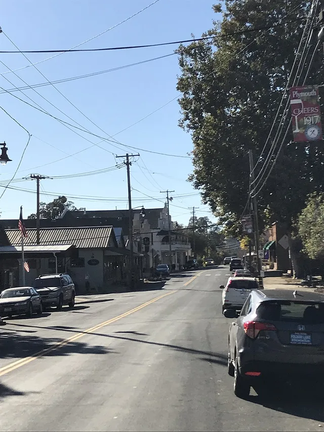 This is a picture of Main Street in Plymouth, California looking west.