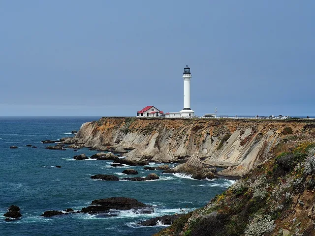 Point Arena and Point Arena Lighthouse, August 2019.