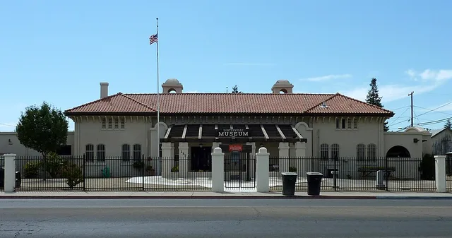 The Porterville Historical Museum occupies the old Southern Pacific depot, constructed in 1913, Porterville, California , USA.