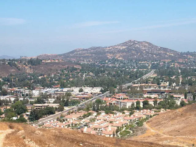 Twin Peaks above Poway, California.