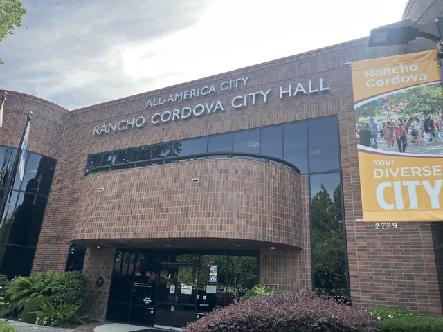 Front entrence of Rancho Cordova's city hall