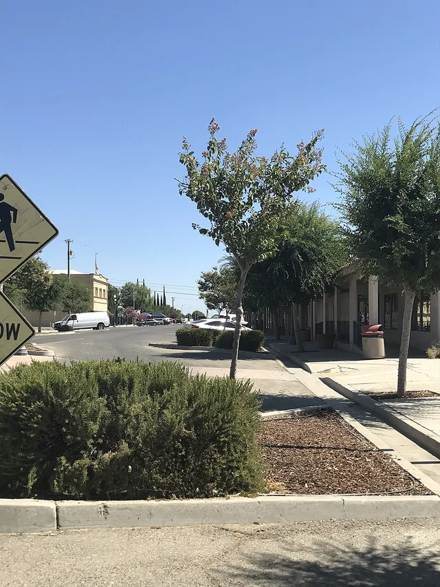 This is a picture of Main Street running through the City of San Joaquin in Fresno County, California.