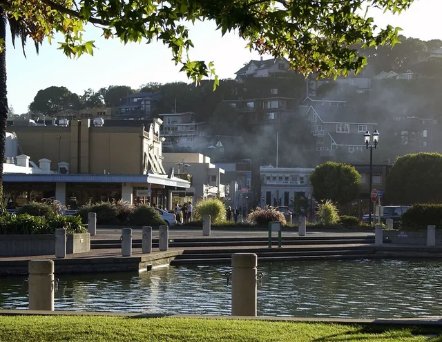 View of Downtown Tiburon near the Ferry Docks