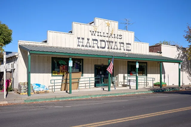 The Williams Hardware store on 7th Street in Williams, California, on September 7, 2024