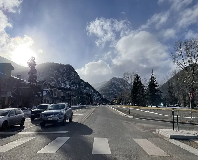 The roads in Frisco, Colorado. The picture was taken in 2022.