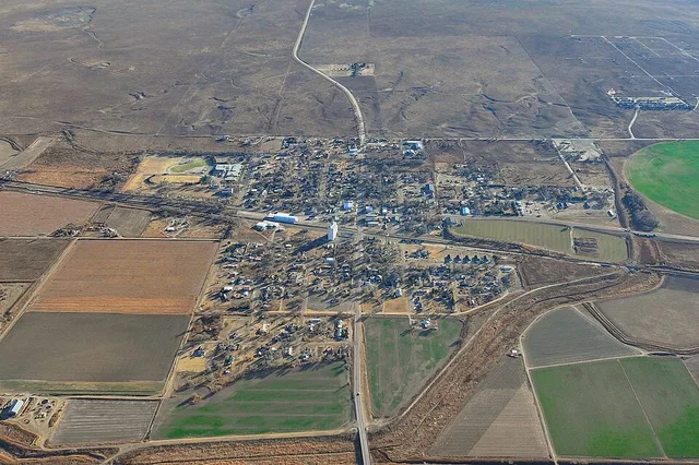 Aerial view of Granada, Colorado