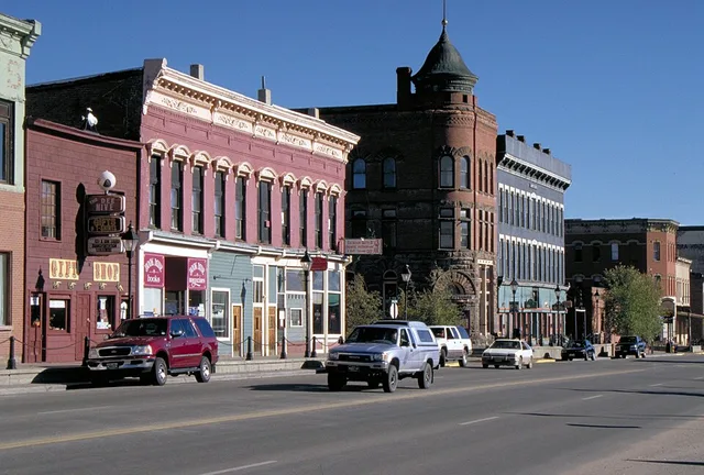 Buildings in downtown w:Leadville, Colorado , USA