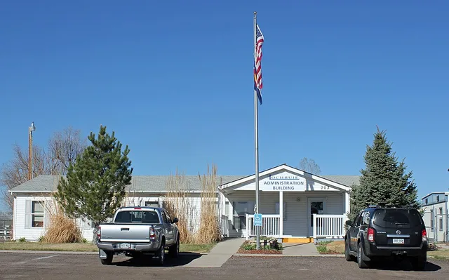 The Lochbuie, Colorado Administration Building (Lochbuie Administration Building), located at 703 Weld County Road 37 in Lochbuie, Colorado.