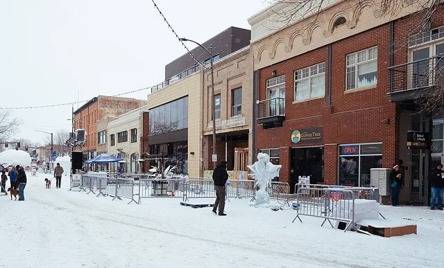 Early morning at the Loveland Fire and Ice Festival