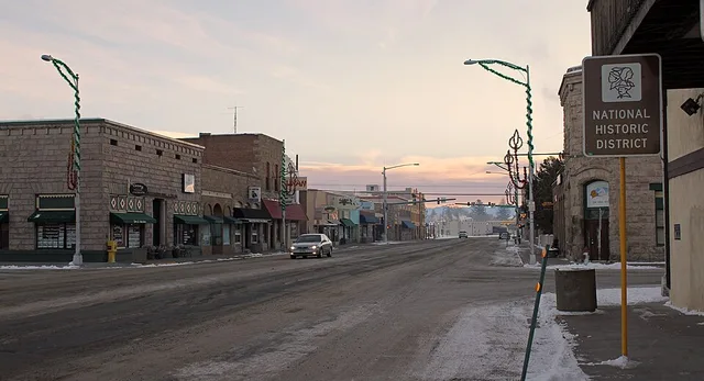The Monte Vista Downtown Historic District, located in Monte Vista, Colorado.