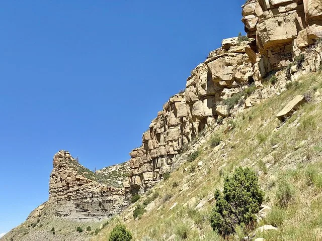 The Knife Edge from Montezuma Valley Overlook, Mesa Top Ruins Road, Mesa Verde National Park, Mancos, CO