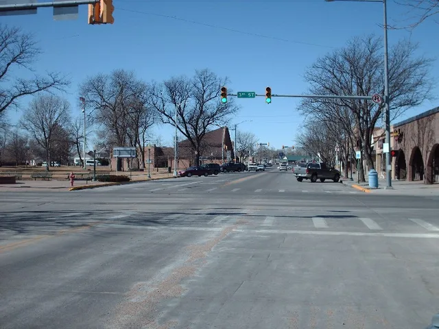 Main Street in Sterling, Colorado , USA