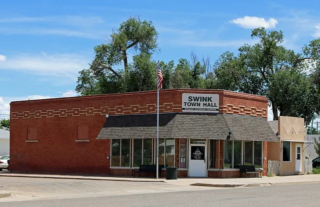 The town hall of Swink, Colorado , located at 3rd and Columbia in Swink, Colorado.