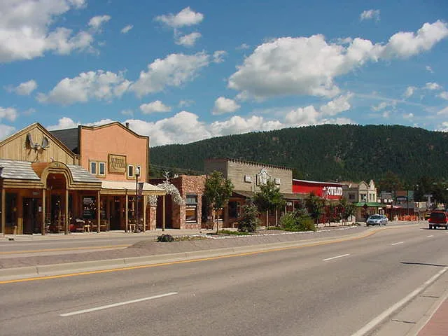 Downtown Woodland Park.