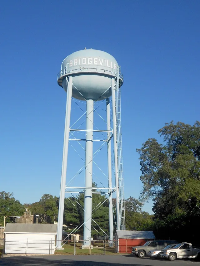 Watertower at the end of Market St., Bridgeville, Delaware