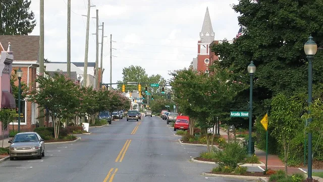Photography of Seaford , Delaware's High Street.