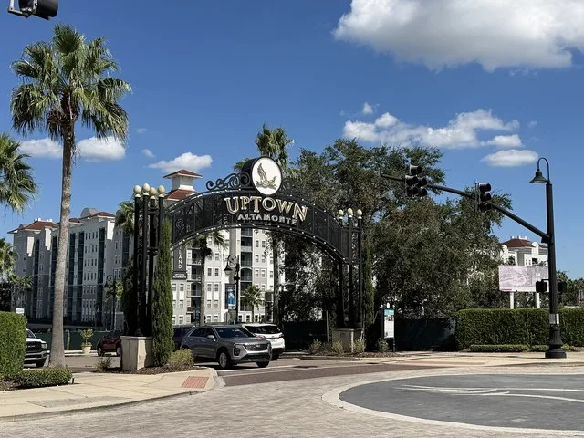 Entrance archway at Uptown Altamonte in Altamonte Springs, Florida