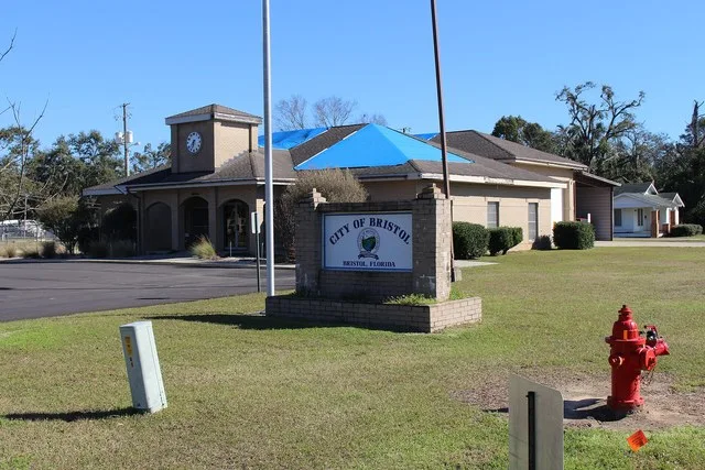 Bristol City Hall, fire station, 12444 NW Virginia G Weaver St., Bristol, Liberty County, Florida
