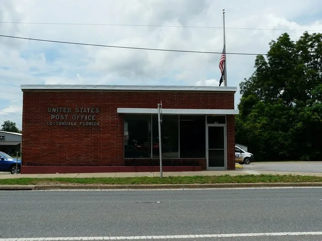 United States Post Office for Cottondale, Florida on Main Street .